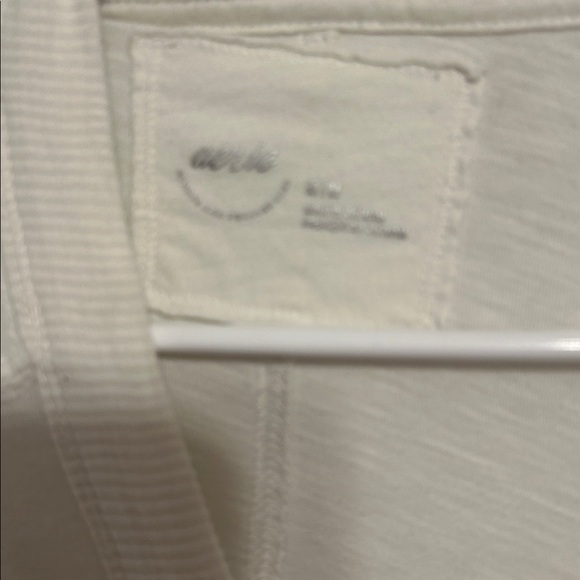 Aerie Cream Long Sleeve Top - Picture 2 of 2
